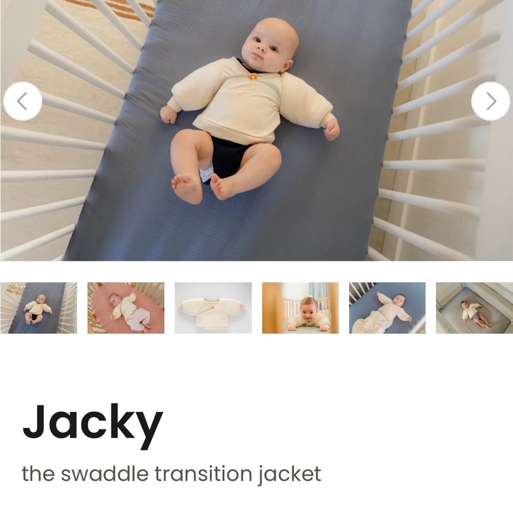 Taking Cara babies Cream Baby transition jacket - Picture 2 of 3